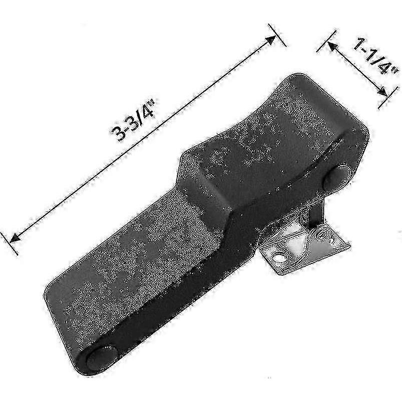 4er-Pack Flexibler Gummi-Zugverschluss Schwarz Weich Front-Stauraum-Regal-Verschluss mit verdecktem Gegenstück