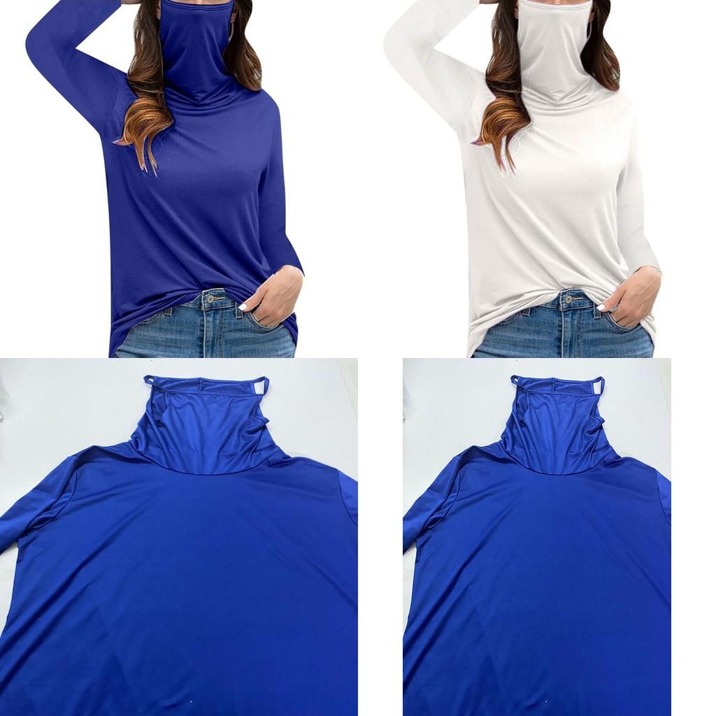 Women's Stylish Turtleneck Long Sleeve Dust-proof Blouse T-shirt For Everyday Comfort