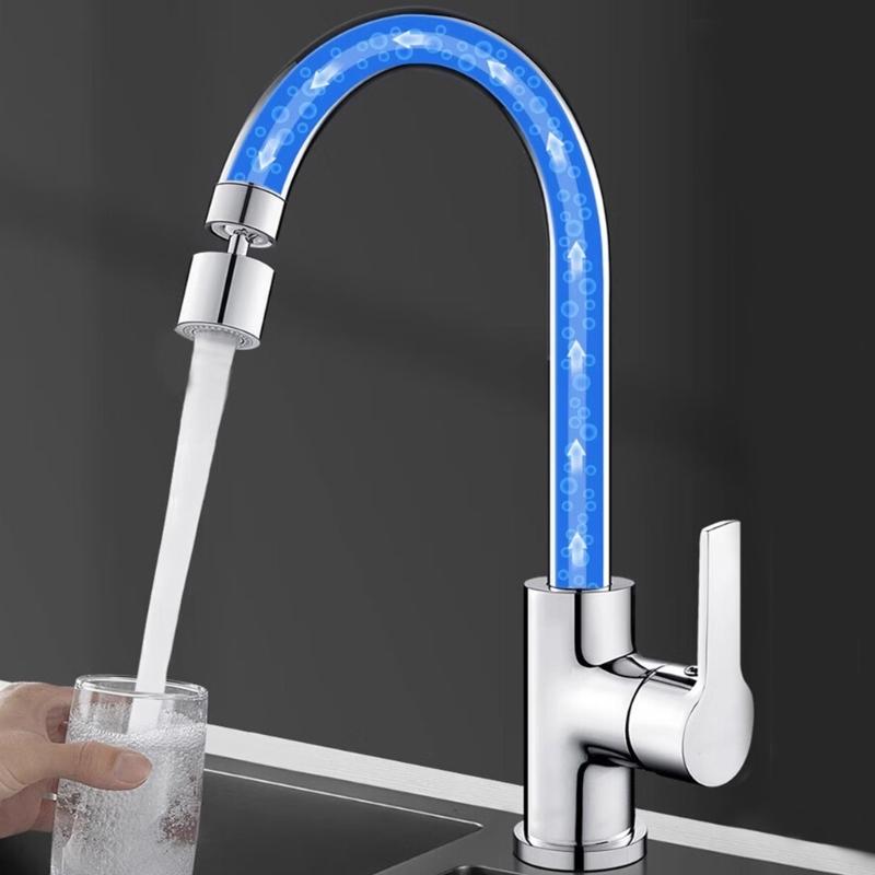 Adjustable Zincs Alloys Sink Basin Faucet 360 Swivels Spouts Kitchen Sink Faucet Corrosion Resistant Simple Installation