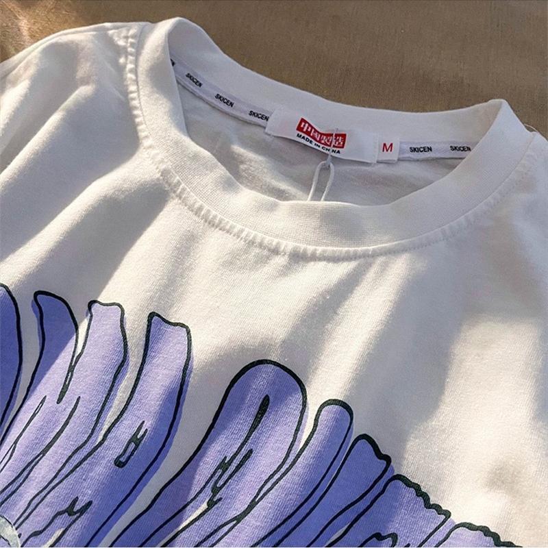 Fairy Japanese Anime Women Tričko Léto Tričko s krátkým rukávem Harajuku Kawaii Streetwear Móda Žena Halenky Oblečení Top