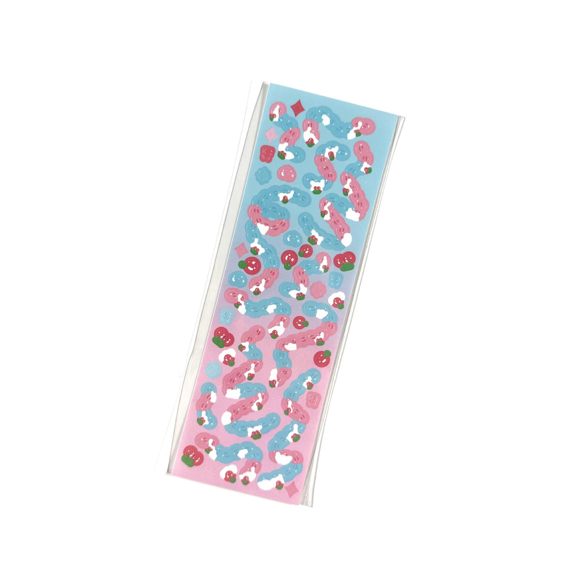 Наклейки Cherry Cream Flutter Корейские популярные лазерные наклейки Coo Card Handbook — фото 4