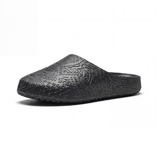 Anta Hela Slide Fashion Comfortable Trendy Versatile Lightweight Basketball Slides Men Slides Basic-Black 112621811-2