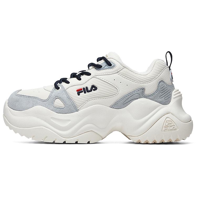 FILA Disruptor Sneakers  White Grey  Women s F12W941128FGD 36.5