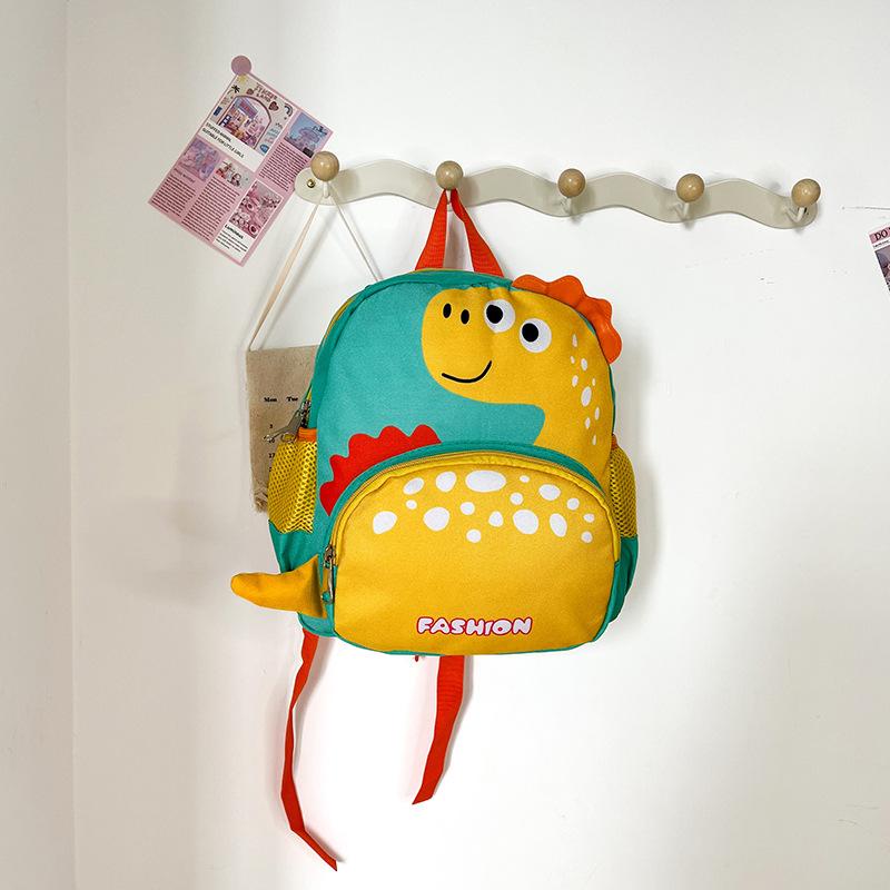 New anti-lost rope children s schoolbag cartoon dinosaur kindergarten children lightweight boys and girls backpack