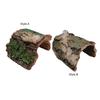Tank Hideout Aquarium Tank Decoration Decor Landscape Decoration Resin Hollow Log for Amphibians Reptile Betta
