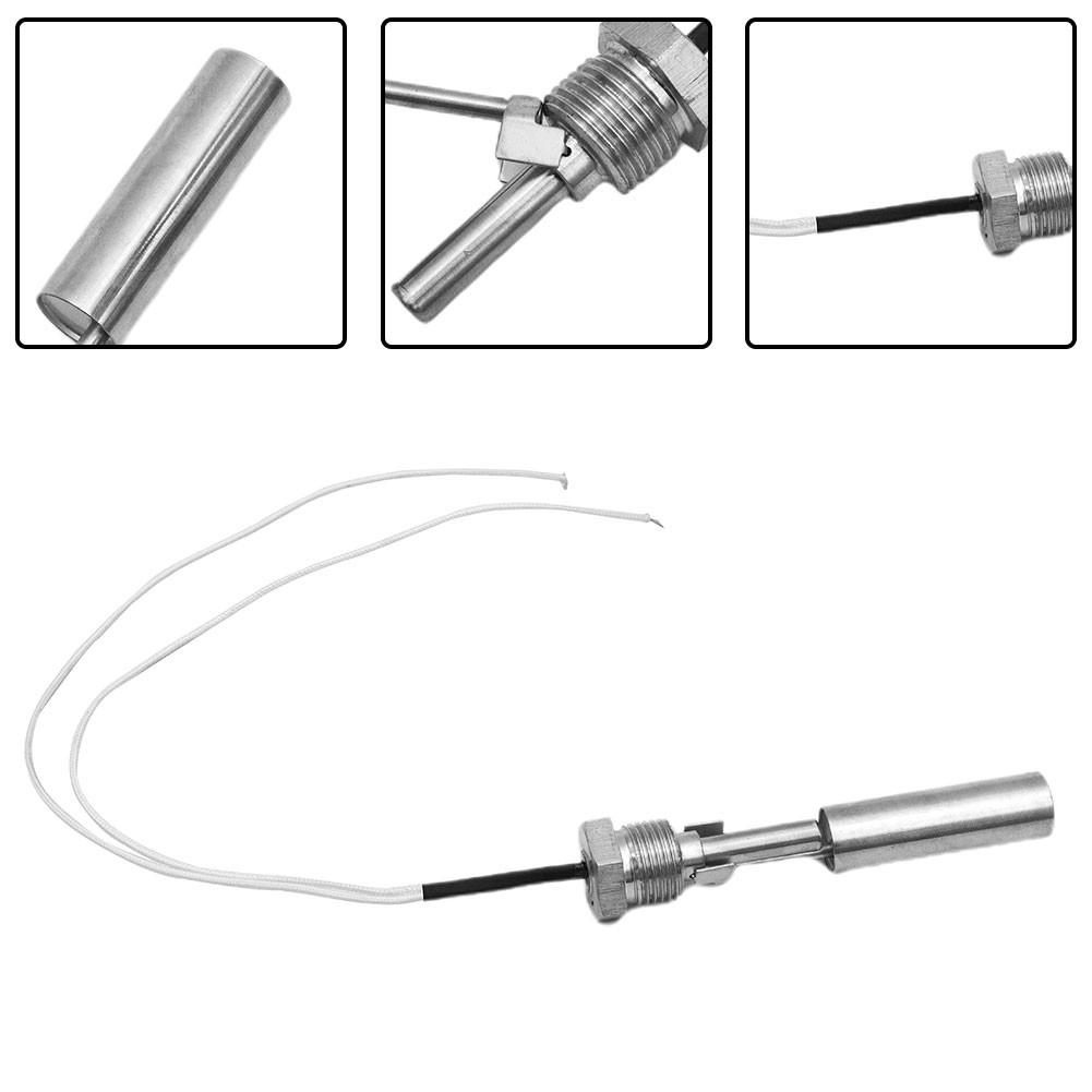 Horizontal Tank Liquid Float Switch Water Level Sensor Stainless Steel 50W 220V