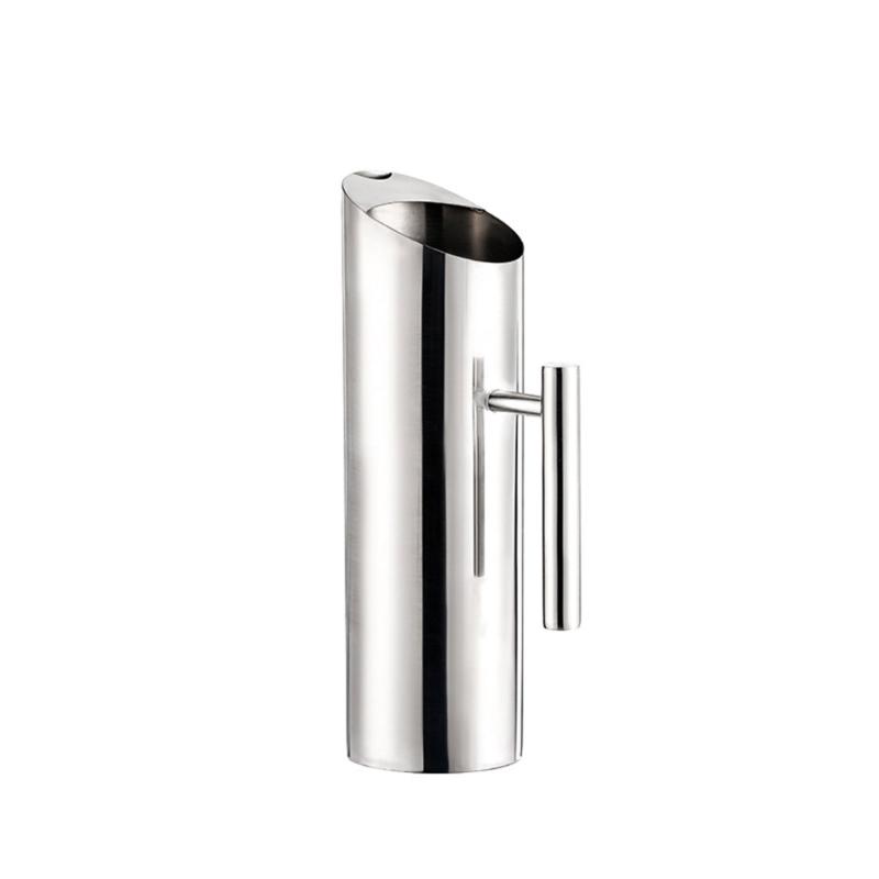 Stainless Steel Straight Body Pouring Pots Large Capacity Water Pitcher Water Jugs Suitable for Office and Home Use