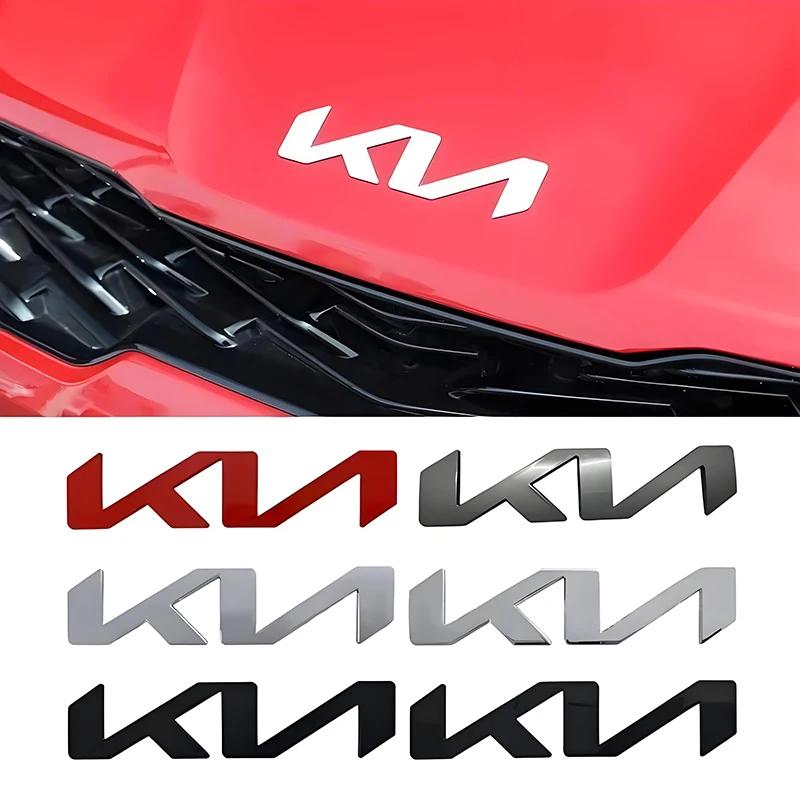 2 Pièces Emblème Capot Avant Coffre Arrière Autocollants Logo KIA K9 Sportage Niro K5 Carnival EV6 EV9 EV3 K8 Stinger