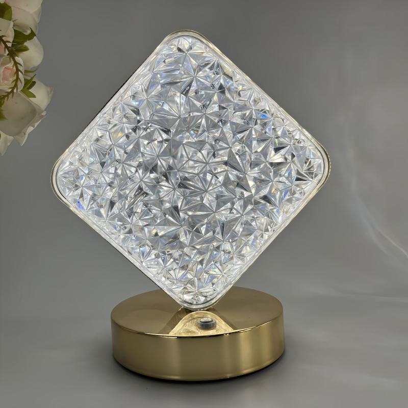 1Pcs Usb Bedside Led Ambient Table 3D Moon Lamp Touch Control 3D Crystal Star Flower Night Light Girls Room Home Decor
