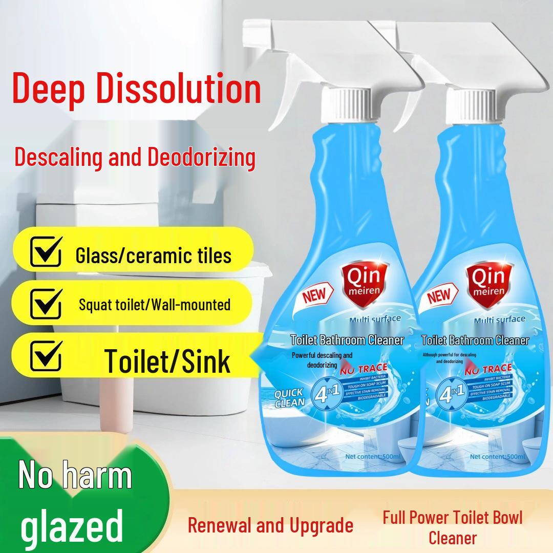 

Strong Toilet Bowl Descaler & Yellowing Remover - Powerful Bathroom Cleaner Foam Nozzle