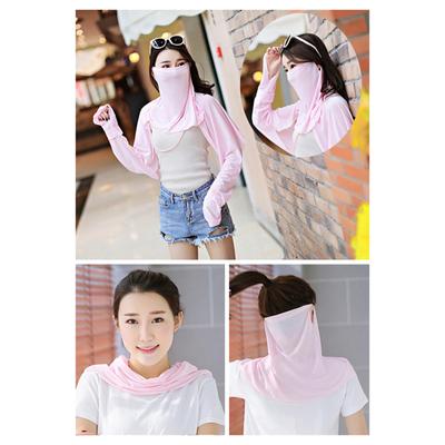Kadın Yaz Anti-UV Hızlı Kuruyan Yüz Örtüsü Eşarp Nefes Alabilir Boyun Koruması Asılı Kulak Baş Bandı