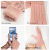 Damen Winterhandschuhe Warme Acrylstrick Reiten Büro Kaltes Wetter Warmer Handschutz Mehrfarbig