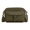 Warner 22 3D Letter Print Leather Shoulder Crossbody Bag Small Men Bags Olive-Green CAJ83-1JRM3