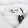 Celine Hoodie White Cotton Mens S 2Y753670Q Used