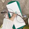Polygon Square Luxury Myopia Glasses Women TR90 Gold Metal Frame Blue Light Filter Short-sight Eyewear Prescription Glasses Cons