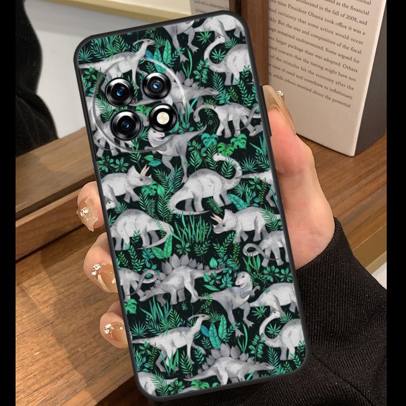 Skeleton Dinosaur Pattern Case For OnePlus 15 R 13T 13R 12R 10T 8T 13 12 11 9 10 Pro Nord 5 CE 4 2 3 Lite N20 N30 Cover