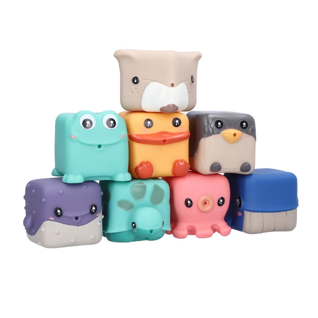 Babystapelwürfel Weich Entzückend Tierart Lern-Beißspielzeug für 6?12 Monate