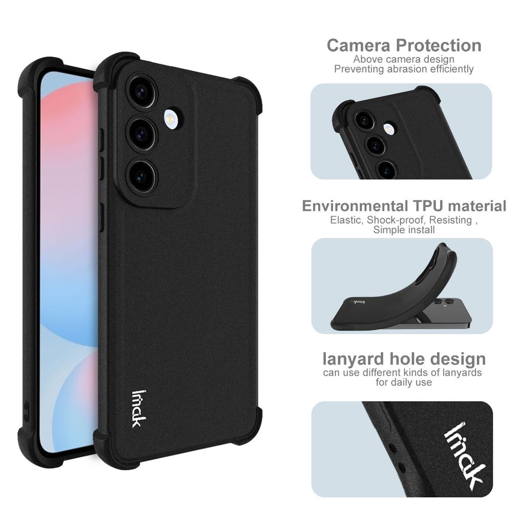 IMAK For Samsung Galaxy S25 FE Case TPU Phone Cover Airbag Shockproof Protection