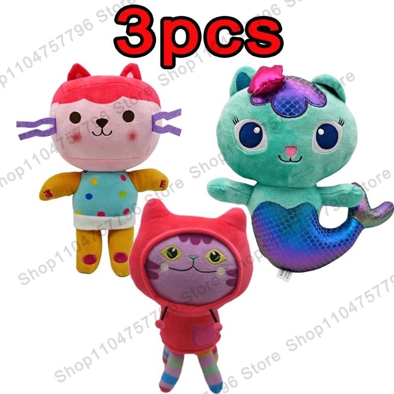 2026 New Gabbys Doll House Plush Toy Mercat Cartoon Stuffed Animals Smiling Cat Car Cat Hug Gaby Girl Birthday Gift