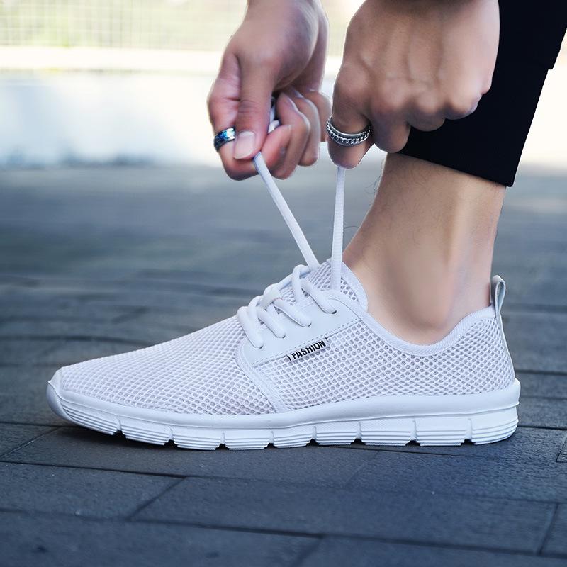 Summer Sneakers Men Breathable Casual Shoes Men Fashion Man Sneakers Super Comfortable Lace-U Men's Shoes Big Size 698
