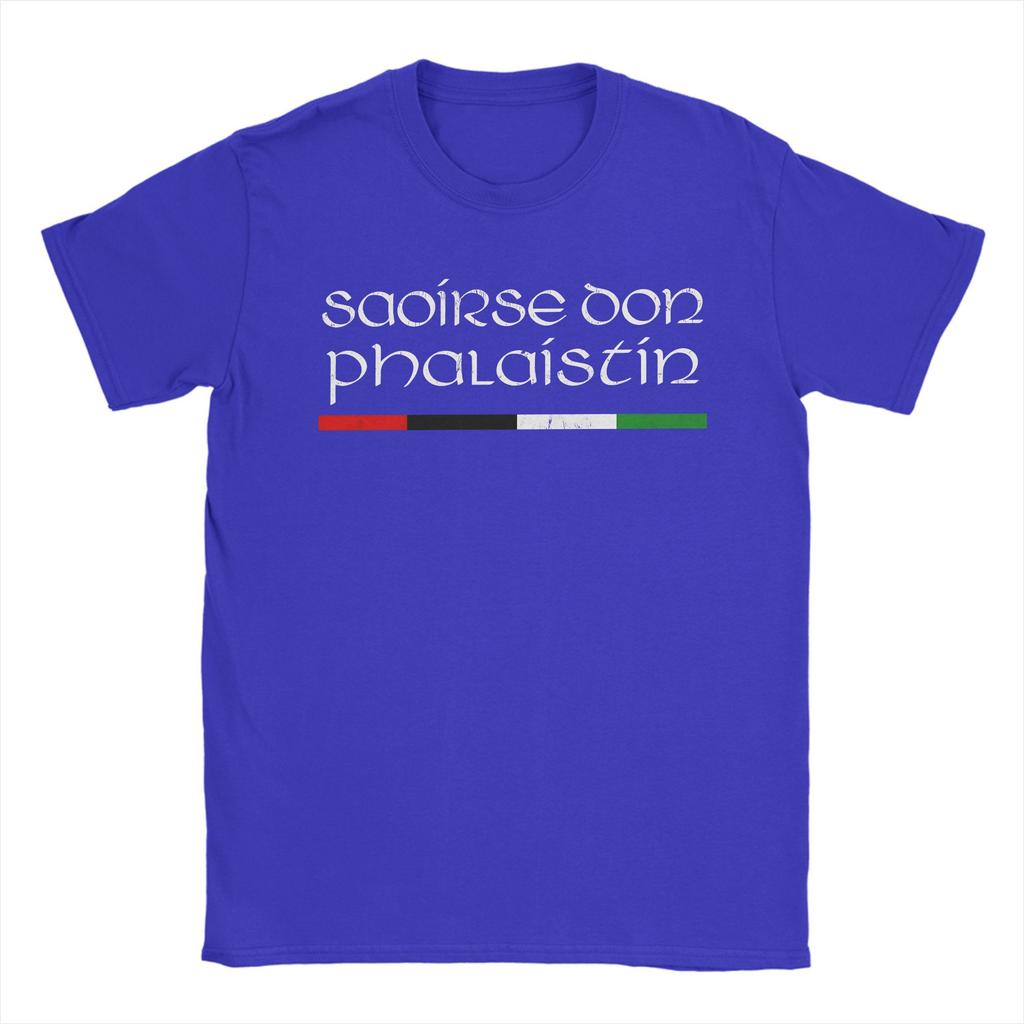 Übergroßes T-Shirt Saoirse Don Phalaistin Palästina 100% Baumwoll-T-Shirts T-Shirt für Männer Sommer Freizeit Kurzarm Kleidung