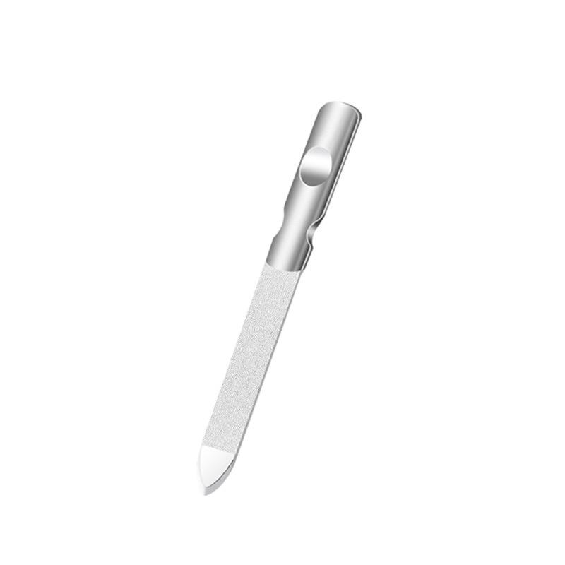 Stainless Steel Double-Sided Nail File Buffing Strip Ultra-Thin Manicure Tool