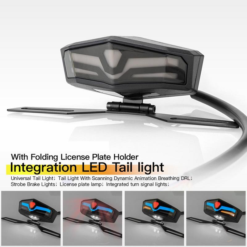 Motorcycle Tail Light Turn Signal Universal Brake Stop Rear Light LED Rear Motorcycle Lights Brake Stop Light For Motorcycle