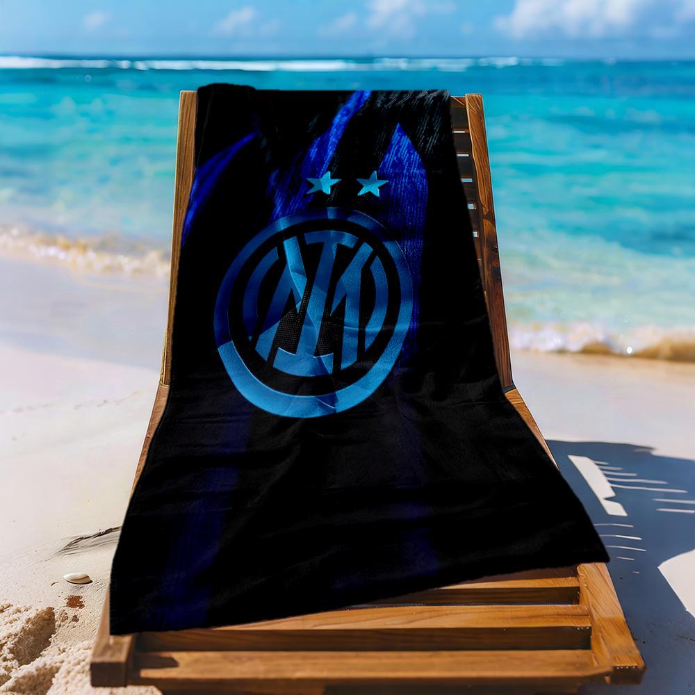 Inter Milan Beach Towel High Absorbency Quickdry Comfortable Lightweight