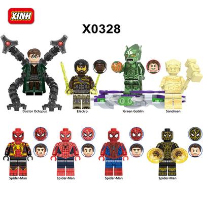 Zostaviteľná stavebnica Marvel Superhrdina Spider-Man Minifigúrka Detská vzdelávacia hračka