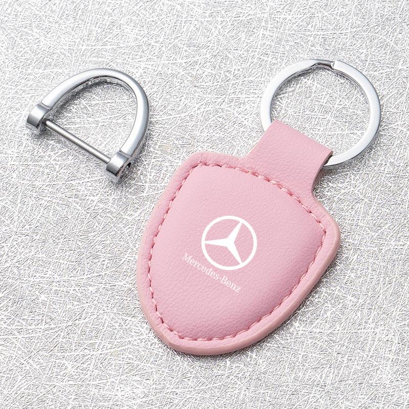 TSCEY1 New 2025 Leather Car Accessories Key Keychain Anti-lost for Mercedes Benz A C E S Class Series GLK CLA GLA GLC GLE CLS SLK AMG S