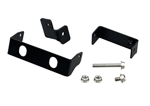 Kijima Honda 208-3102 Motorcycle Emblem Stay Set for Honda Emblem DAX125 ('22-) Steel Black Finish