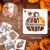 20 Pcs Halloween Stencils Set Reusable Plastic Drawing Spraying Templates for Greeting Cards for Halloween Crafts DIY Decoration