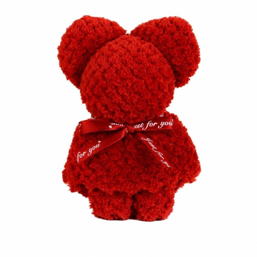 Pineapple Pattern Small Bear Gift Red Wedding Supplies Pineapple Towel Valentine's Day