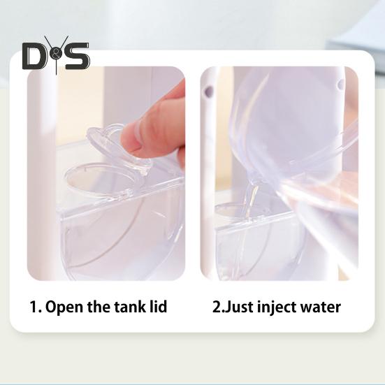 Bladeless Desk Fan with 6 Speed Modes Strong Airflow Compact Design Portable Rechargeable Quite Cooling Spray Fan