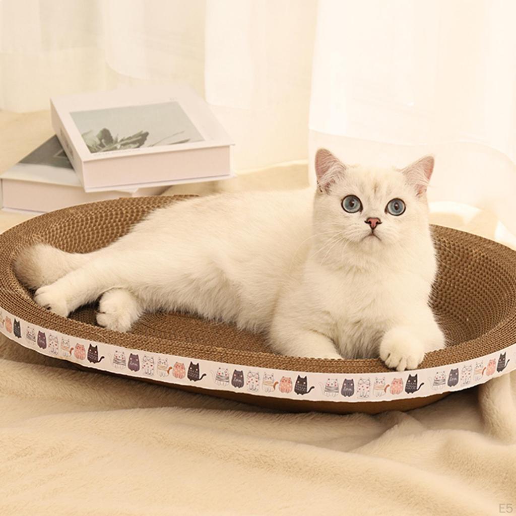 Cat Scratcher Cardboard Scratching Board Bowl Grind Claws Interactive Toy Pet Cushion Lounge Bed