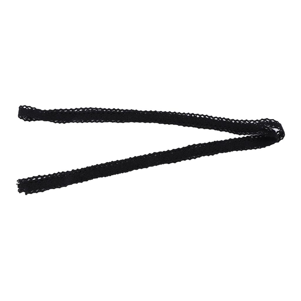 Lace Ribbon Cotton Thread 20 Yards Decorative Accessories for Clothing Tablecloth DecorationsBlack