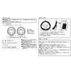 BONFORM Neo Fit Leather Steering Wheel Cover for Size Kei/Standard Cars, S 36.5-37.9cm, Black, 6703-15BK