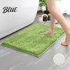 Comfortable Shower Mat Soft Shaggy Solid Color Bath Rectangle 40x60CM Chenille Anti-slip Thick Moisture-absorbing Floor