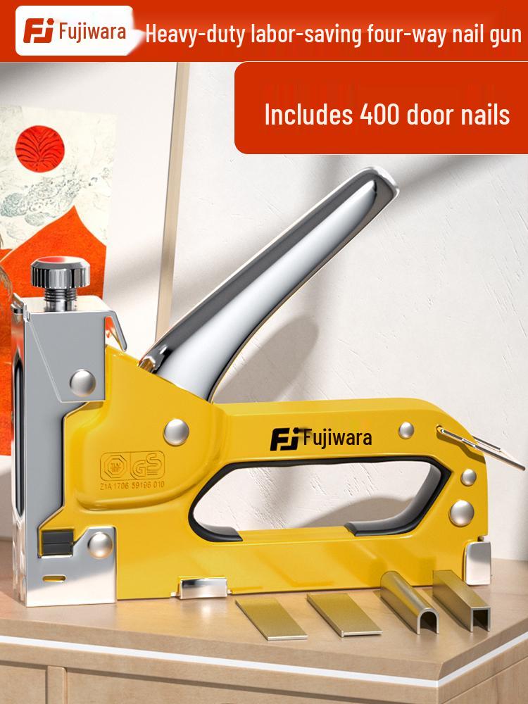 Fujiwara Manual & Pneumatic Nail Gun for Woodworking and Bookbinding