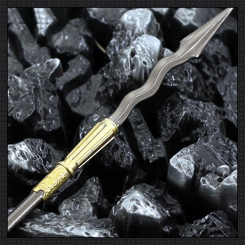 [Nekogamiyama] Suikoden: Heroic General Lin Chong's Snake Spear, 22cm Long / Miniature Figure, Collectible, Interior Decor