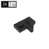 1x2 Plate with One-Sided Upward Handle, Compatible with LEGO 4623 88072