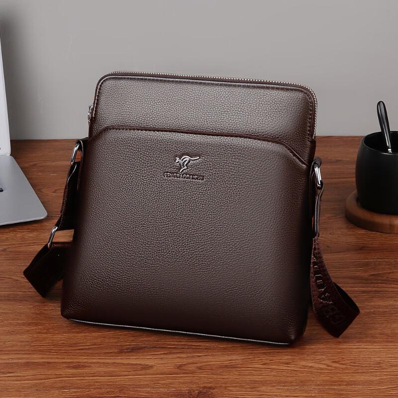 Men s PU Leather Business Casual Shoulder Bag