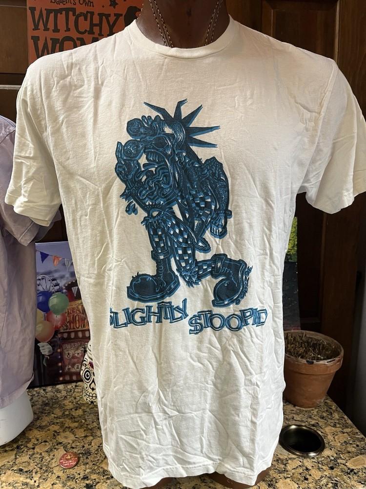 Slightly Stupid T Shirt Rock Band White xl Reggae Punk Hip Hop Logo Unisex T-Shirt M
