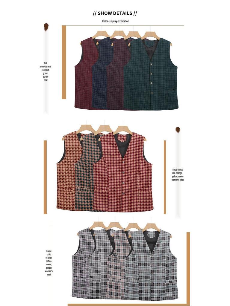 Women's Plus Size Lightweight Sleeveless Vest - Spring/Autumn Jacket for Middle-Aged and Elderly