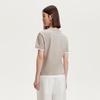 VEROMODA Women's Slim Fit Color Block Round Neck T-Shirt