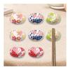 Soramame Bean Chopstick Rests, Japanese Style Ceramic Chopstick Holders, Cute Tableware for Kitchen and Dining, Set of 8