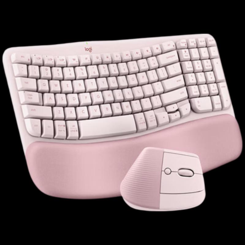 Logitech Wave Combo Wireless Ergonomic Keyboard and Vertical Mouse Set