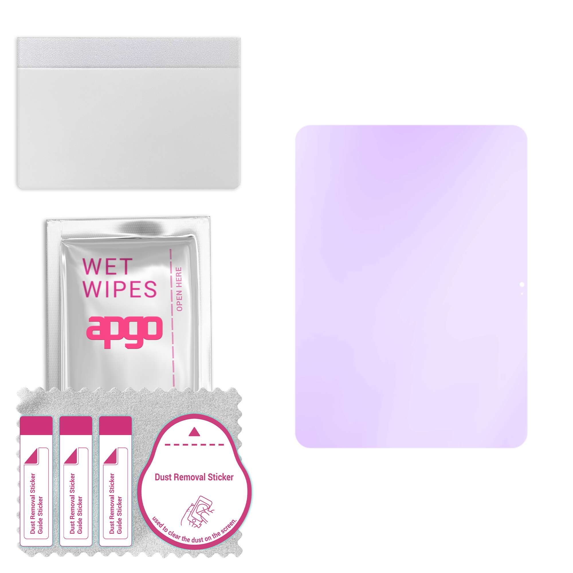 

apgo Anti-Blue 9H Hybrid protective glass compatible with Apple iPad 2022, flexible nano glass, great replacement for tempered glass, scratch-resistan