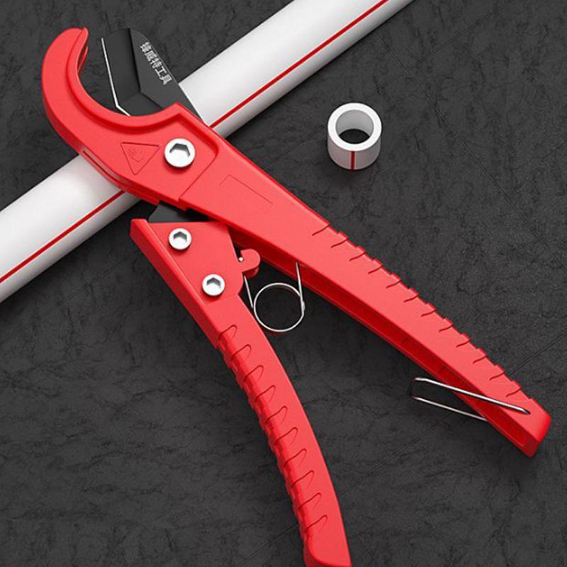 

Aluminum Alloy Pipe Cutter, Professional Plumbing Tool, with Steel Blade, Ratchet Self-Locking Design, for PVC and PPR Plastic