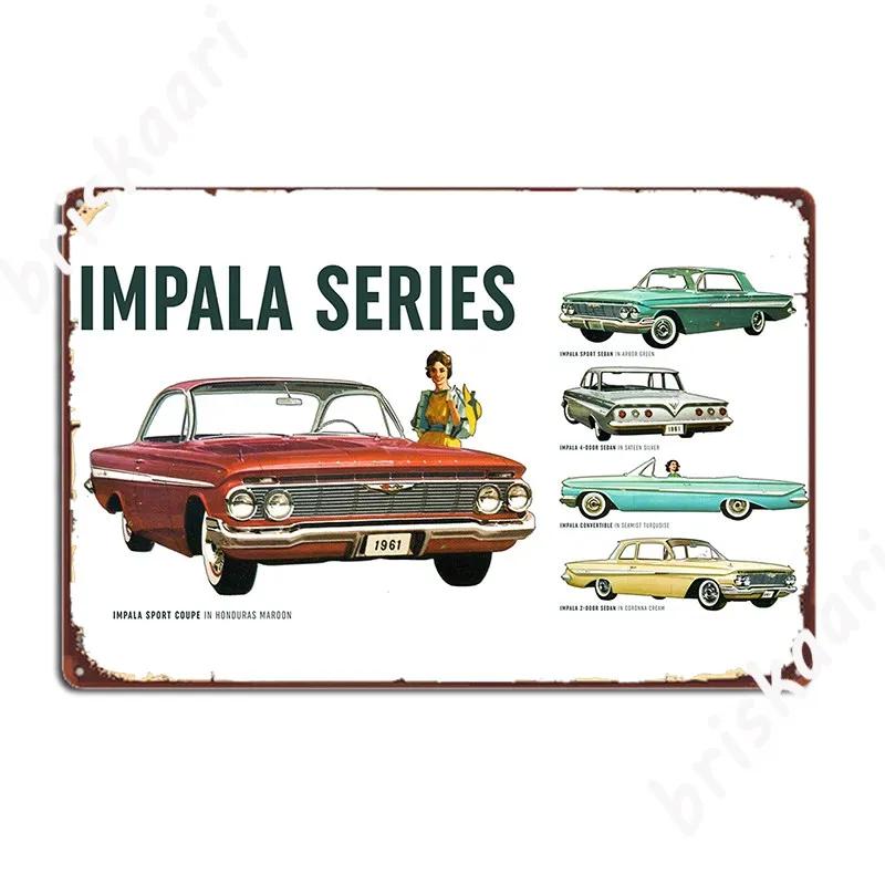 Impala Metal Sign Cinema Garage Wall Decor Cave Pub Custom Tin Sign Posters